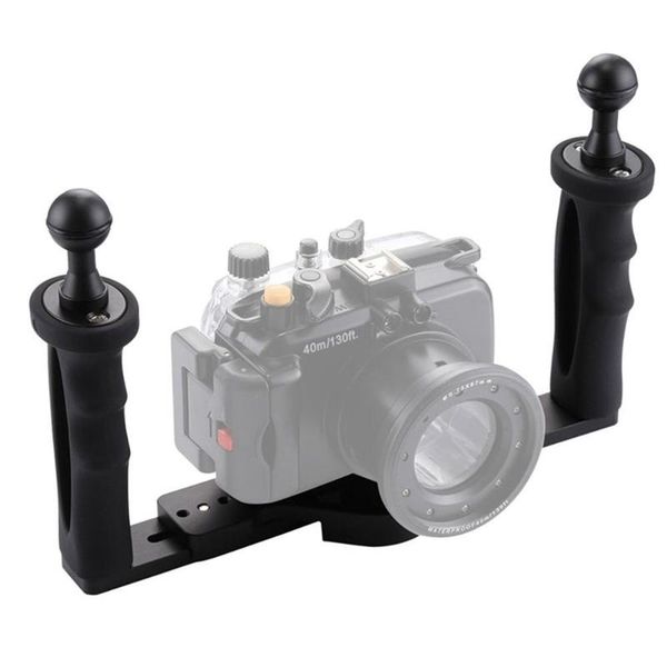 

diving camera stabilizer underwater grip handheld holder double-arm tray support stabilizer holder cage tray mount for