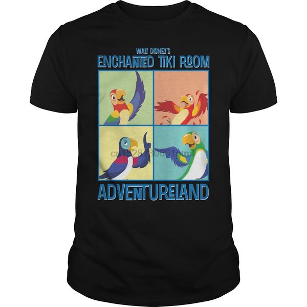 

men short sleeve tshirt enchanted tiki room - square all birds t-shirt cool women t-shirt