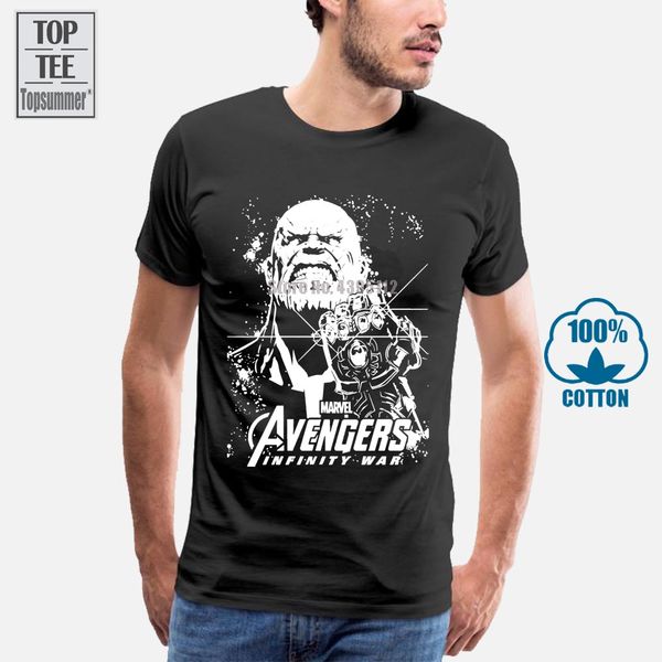 

ultimate thanos t shirt men cool clothes summer tshirt black white t-shirt avenge war fashion trendy college tee cotton