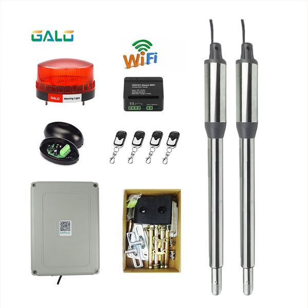 

fingerprint access control wifi engine motor system automatic door ac220v/ac110v swing gate driver actuator perfect suit gates opener 300kgs