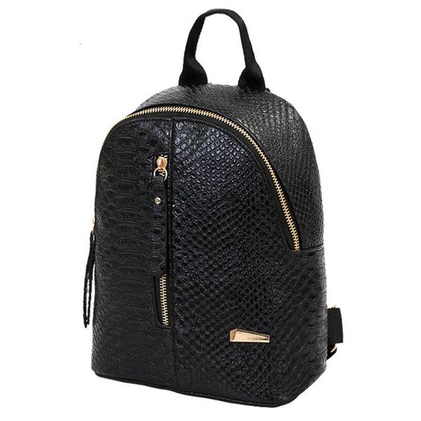 

new women pu leather backpacks female simple solid zipper schoolbags travel shoulder #t2