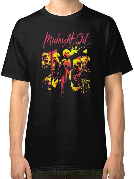 

midnight oil men black tees t shirt fashion loose and woman t shirt ing