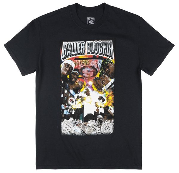 

наличные деньги миллионеры baller blockin футболка трэп rap tee mens черный