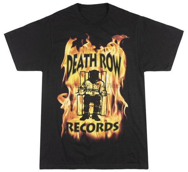 

death row records flames t-shirt hip hop rap music tee ripple junction small men women tee shirt