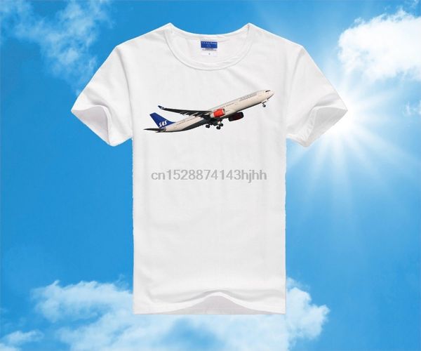 

sas scandinavian airlines airbus a330 t-shirt smlxlxxl2020 new summer men 100% cotton t shirt short sleeve tee shirts