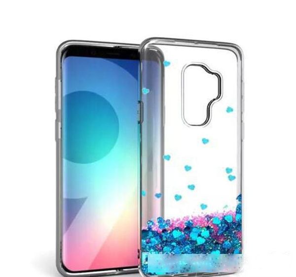 

transparent phone cases fun glitter star quicksand liquid phone back cover for motorola moto e4 lg k10 2018 v30 aristo 2 x210