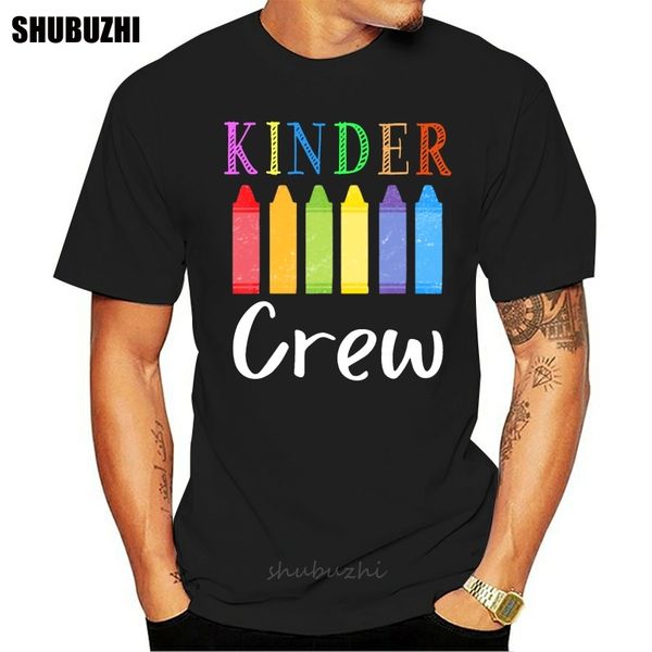

мужчины 1-ый день в детском саде kinder crew back to school teacher t-shirt размера ... последний новый стиль tee shirt