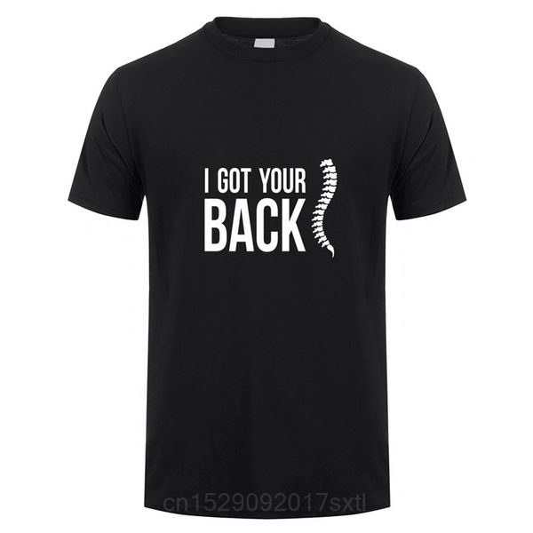 

new summer chiropractor t shirt men casual short sleeve funny printed massage t-shirt i got your back mans tshirt tm-003