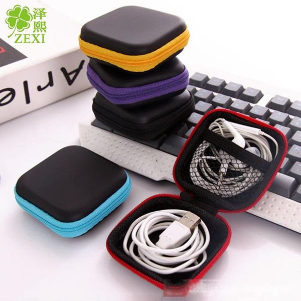 

fashion square hand spinners case eva earphones container bags data lines box multi function fidget spinner bag boxes 7.5*3cm 1 7gm dhl
