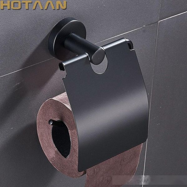 

stainless steel matte black finish paper box toilet paper holder tissue holder bathroom accessories yt-10992-h t200425