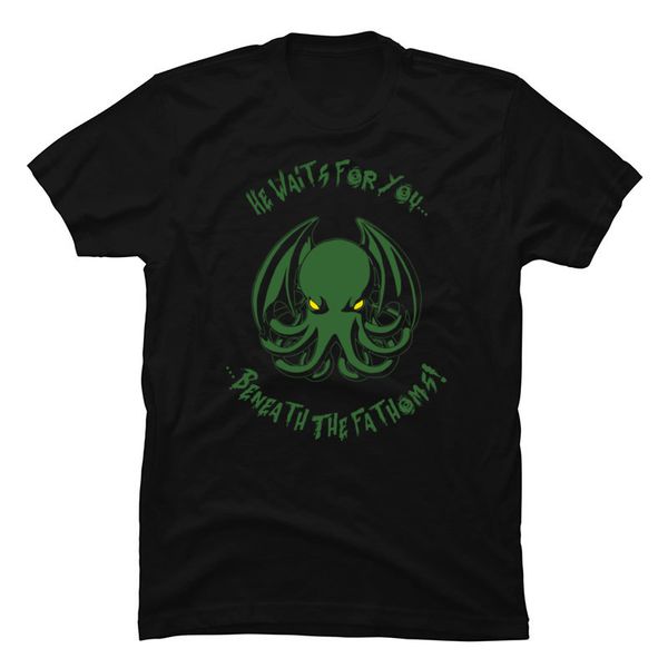 

beneath the fathoms call of cthulhu cool t-shirts all cotton men short sleeve t shirt group ing