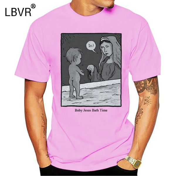 

baby jesus bath time walk on water t-shirt funny meme tee comic novelty gift present casual tee shirt