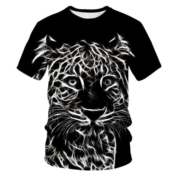 

3d cheetah animals clothing leopard animal oversize summer 3d print shirts anime kawaii aesthetic men clothing