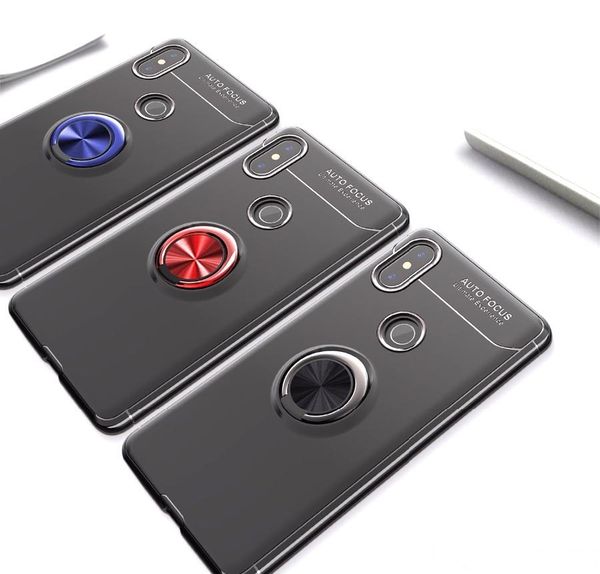 

luxury shockproof casing for xiaomi mi mix 2 case soft silicone back cover mi mix 2s caso fundas with ring holder cover