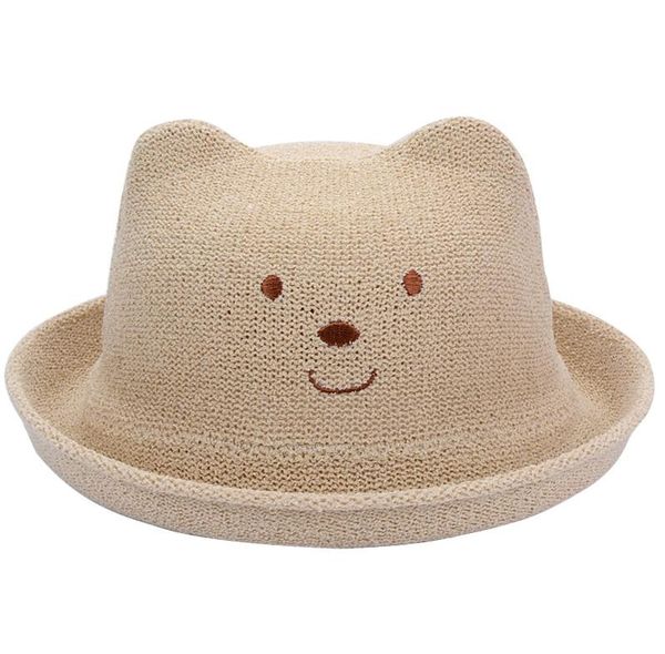 

spring and summer children's hat boy girl sun hat travel beach hat, Blue;gray
