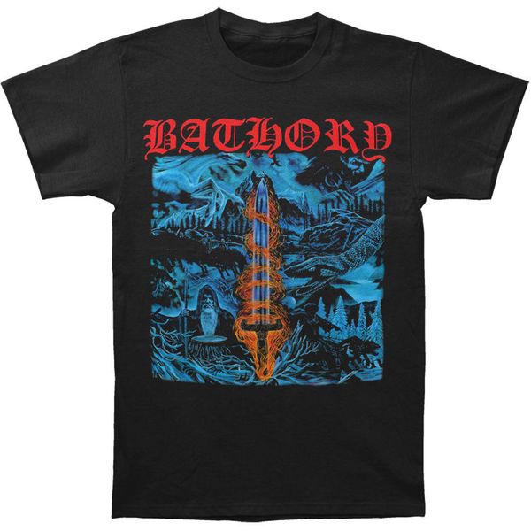 

bathory men's blood on ice t-shirt black rockabilianew t shirt spring summer