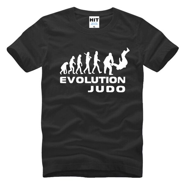 

2018 new short sleeve cotton t-shirt tee - judo evolution funny novelty t shirt tshirt men