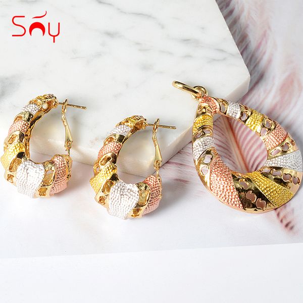 

sunny jewelry fashion classic jewelry for women earrings pendent romantic sets for wedding party anniversary gift trendy sets, Silver