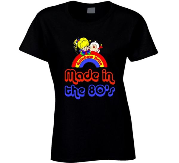 

brite made in the 80's ретро мультфильм 1980 дамы футболки новые тенденции tee shirt