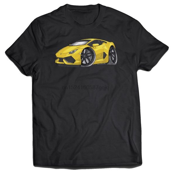 

men t shirt huracan yellow black koolart t-shirt women t-shirt