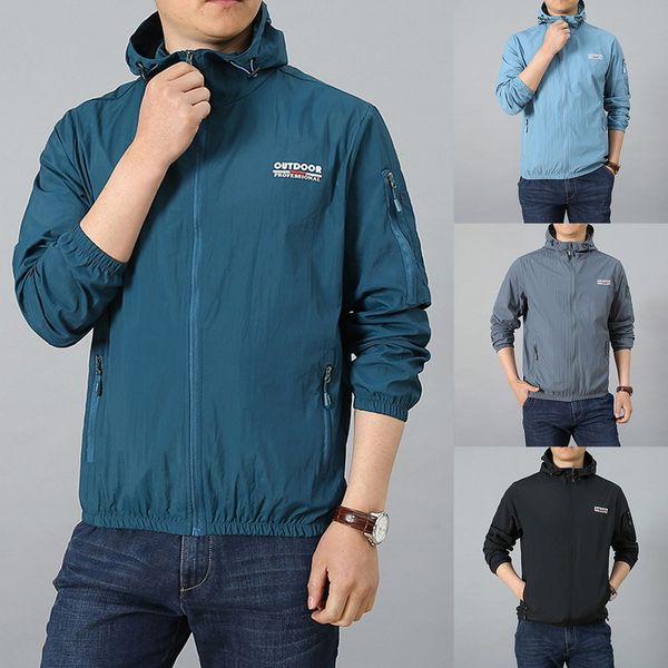 

coat men baseball jacket coat sunscreen jacket running sport jacket gym hoodie outdoor waterproof coat cycling sportswear, White;black