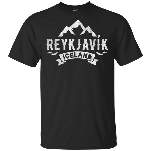 

vintage reykjavik iceland pullover black t-shirt m-3xl fashion tee shirt