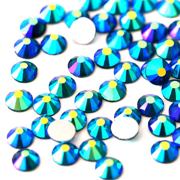 

nail art decorations all sizes emerald ab rhinestone glass crystal non fix rhinestones glitter strass for nails h0059, Silver;gold