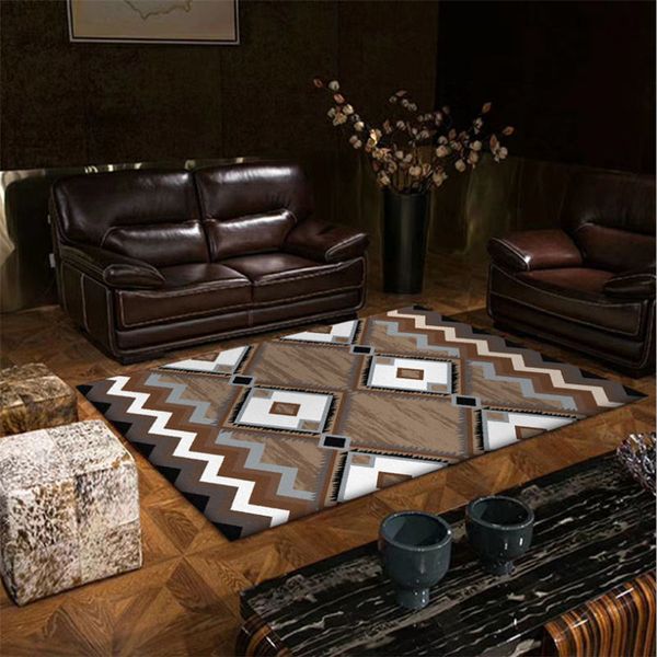 

carpets for living room brown diamond geometric pattern non-slip carpet area rug bedroom rugs large hand wash