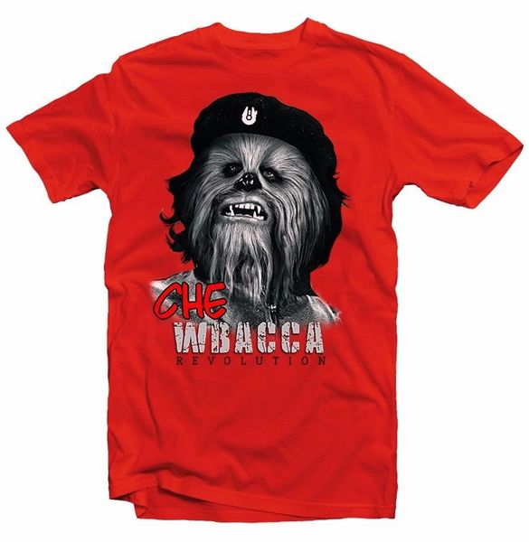 

men's t-shirt 2020 chewbacca che guevara revolution red cotton printed t-shirt