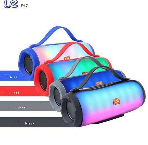 

lz-e17 led lamp speaker wireless portable bluetooth speakers 10w 2400mah battery tf fm usb bt subwoofer outdoor mobile phone