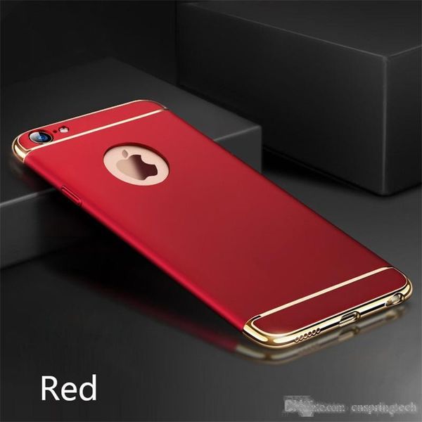 

ultra thin full protection electroplated 3 in 1 case hard pc cell phone back cover case for iphone samsung dhl