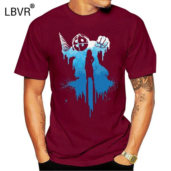 

big daddy bioshock rapture elizabeth video game logo black t-shirt s to 5xl loose fit tee shirt
