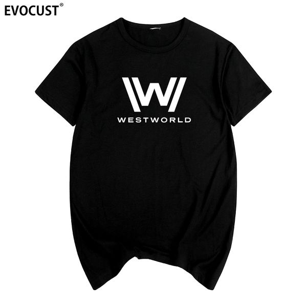 

old school west world t-shirt cotton men t shirt new women tee