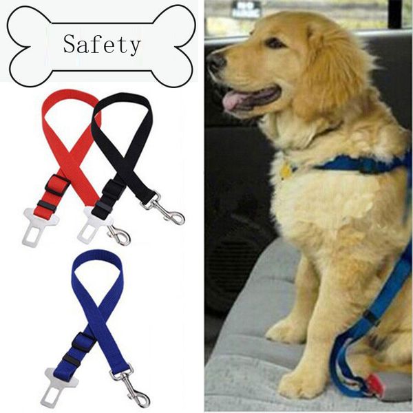 

pet dog car seat belt nylon pet seat belt car pet dog supplies black red blue green