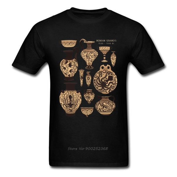

ocs tshirt late minoan ceramics men t-shirt cotton & tee unique archaeologist streetwear retro xxx streetwear shirt