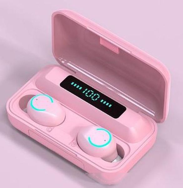 

tws wireless bluetooth 5.0 headphone touch earphones stereo dual ear hd call led power display with power bank ipx5 waterproof earphone