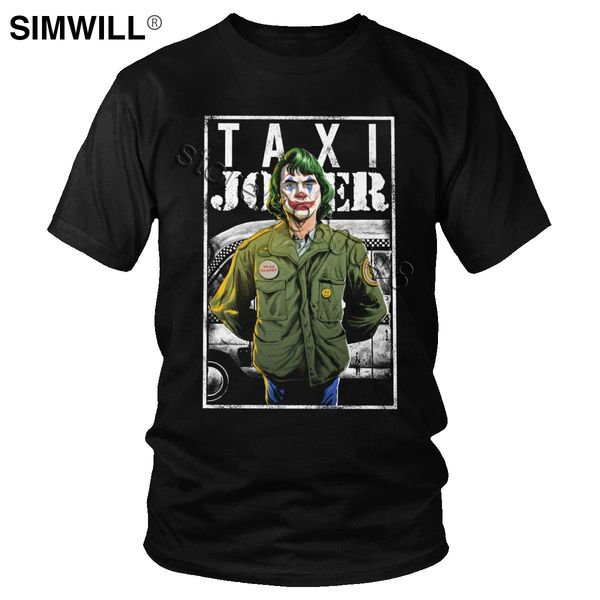 

men taxi joker tshirt fashion car driver meme t-shirt joaquin phoenix movie tee short sleeved cotton leisure t shirt merchandise