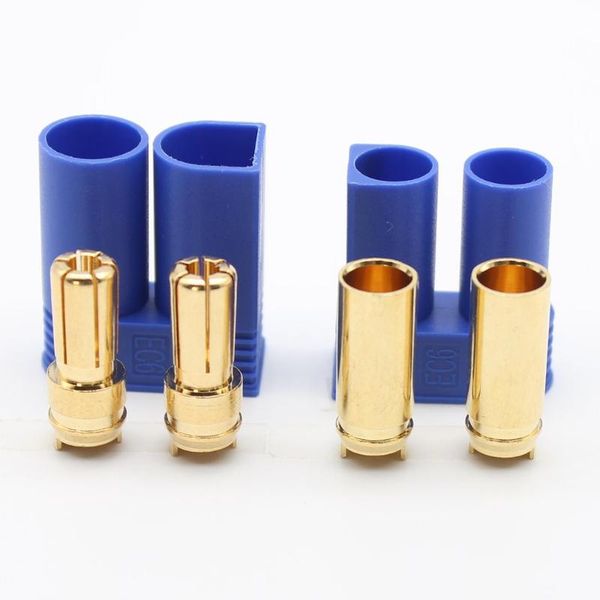 

ec6 10 sets of aircraft connector plug male and female banana plug 0ml battery connector power car