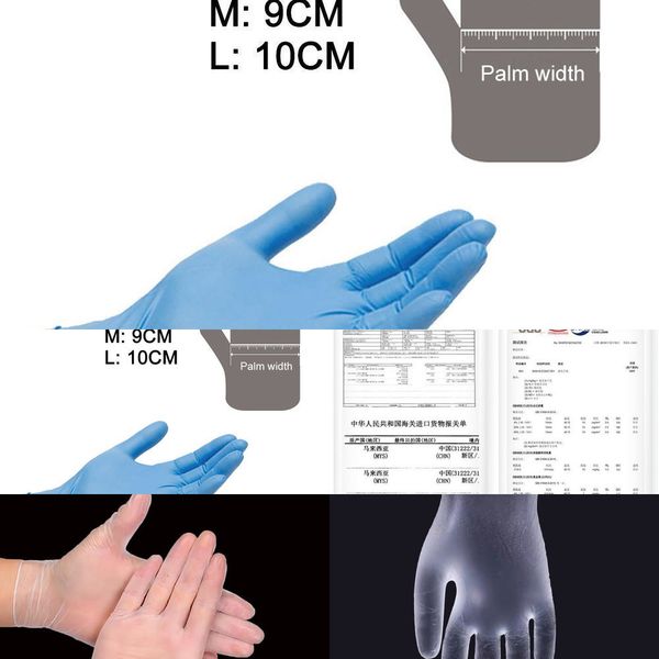

disposable durable anti-v nitrile rubber glove ammex sgs powderless gloves for md emd er lab pr w42m