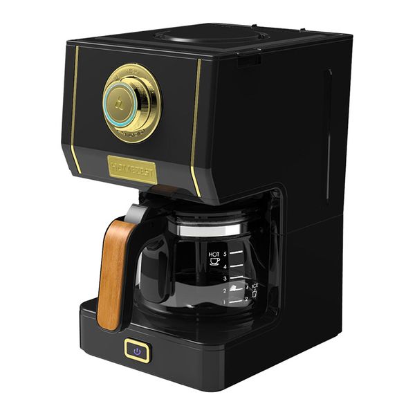 

0.65l coffee & tea maker stylish home portable fully automatic mini american coffee machine eu plug 220v-240v