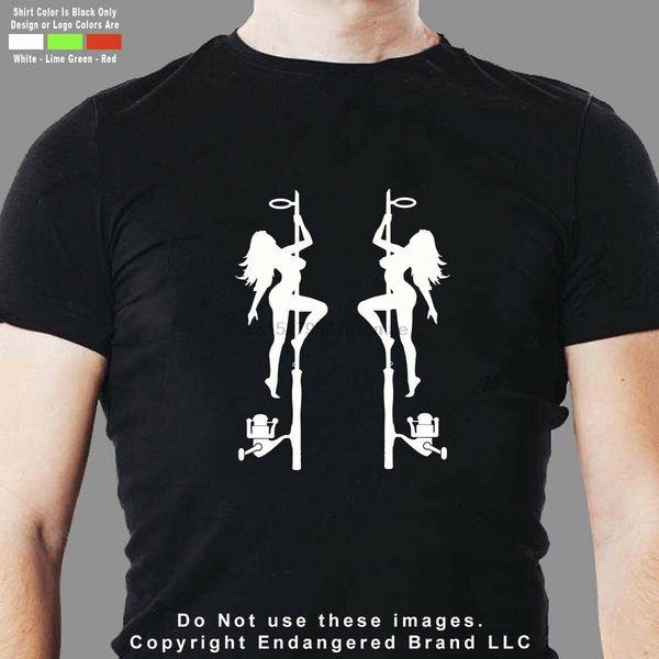 

fishing pole dancers strippers boat bass girls men t shirt