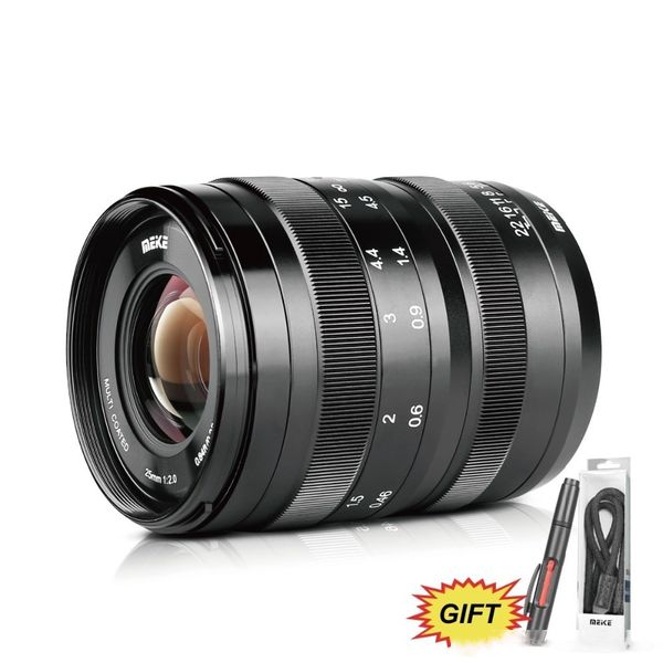 

25mm f/2.0 low distortion large aperture manual focus lens for mft m4/3 camera such as gh5 pen-f e-m5 e-m10