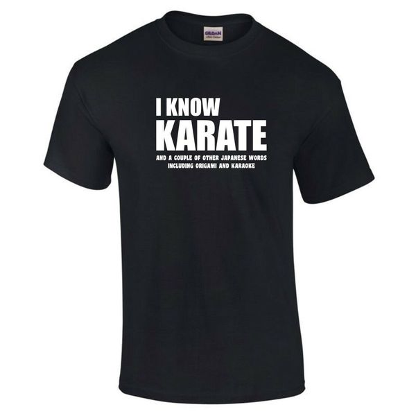 

i know karate and other japanese words funny t-shirt colour choice - to 5xl