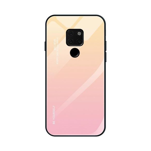 

designer gradient tempered glass cellphone case for huawei p30 p20 pro lite mate 20 pro 20 honor 8 nova 5 pro back cover