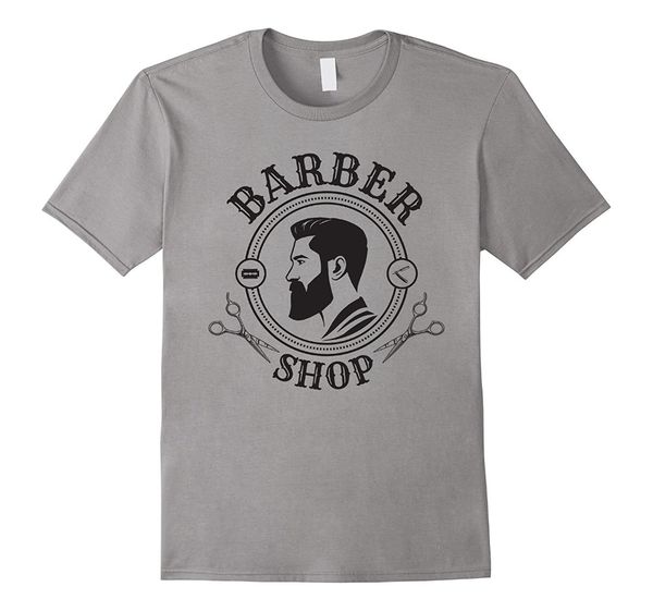 

new summer summer style short sleeve causal tee retro barber shop t-shirt | barber t-shirt for menlogo shirts