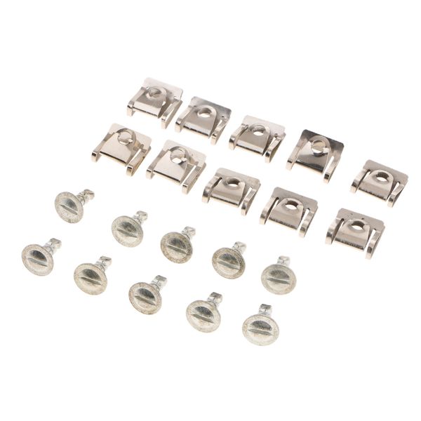 

10 set under engine cover screw undertray metal clip for audi vw 8d0805121