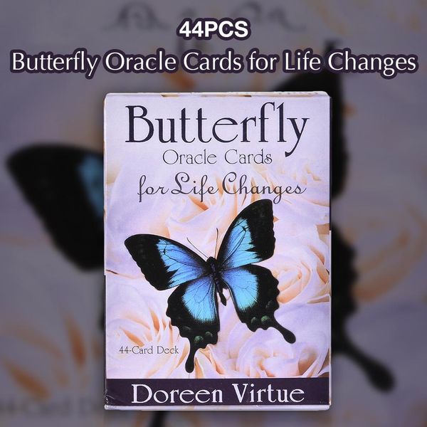

new tarot card 44pcs set creative butterfly oracle cards for life changes tarot full english board game toys divination card set bbymcr