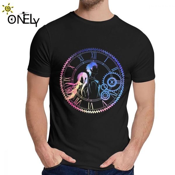 

steins gate loving mix colors t-shirt round neck popular man big size tshirt