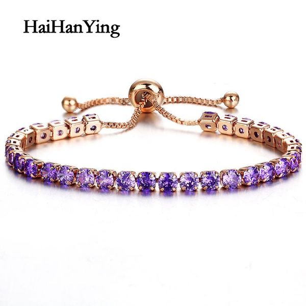 

charm bracelets fashion round cubic zirconia tennis bracelet for women jewelry gift sparkling like crystal zircon, Golden;silver