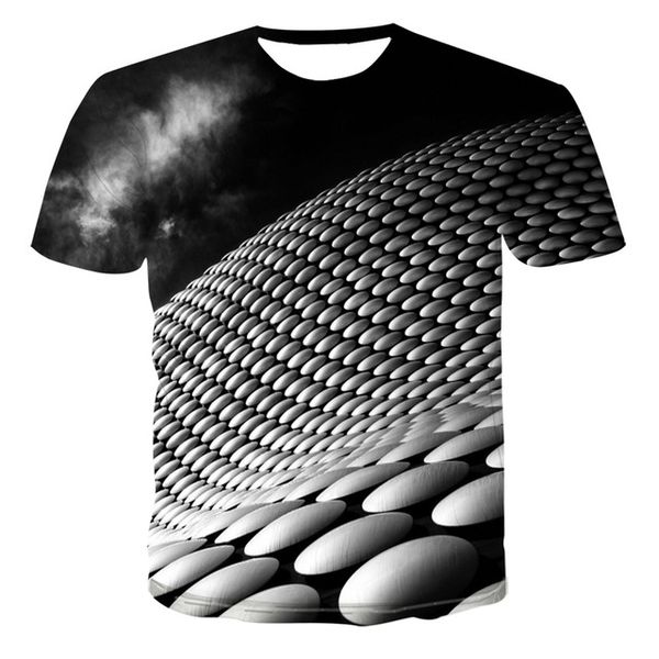 

three-dimensional graphic lattice 3d summer 3d print shirts aesthetic anime hentai men clothing